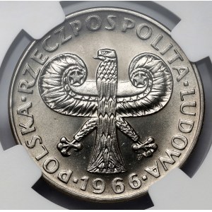 Próba NIKIEL 10 złotych 1966 Mała Kolumna