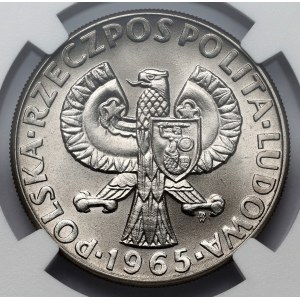 Próba NIKIEL 10 złotych 1965, 700 lat Warszawy - Syrena