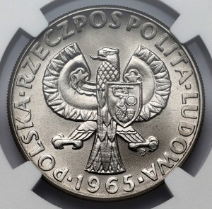 NIKIEL 10 zlotých 1965, 700 let Varšavy - Syrena