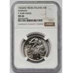 Próba NIKIEL 10 złotych 1965, 700 lat Warszawy - Syrena