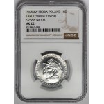 Próba NIKIEL 10 złotych 1967 Świerczewski - w czapce