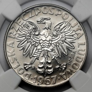 Próba NIKIEL 10 złotych 1967 Skłodowska - na wprost