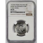 Próba NIKIEL 10 złotych 1967 Skłodowska - na wprost