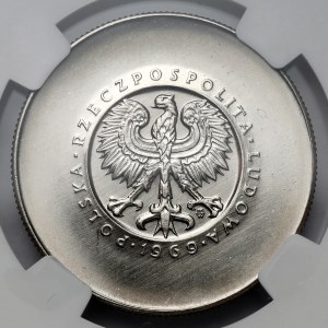 Próba NIKIEL 10 złotych 1969, 25. rocznica PRL - małe napisy