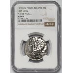 Próba NIKIEL 20 złotych 1980 Łódź 1905