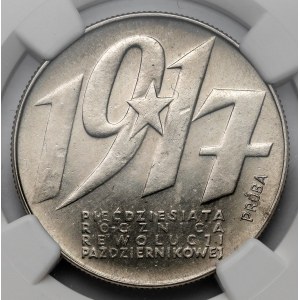 Próba NIKIEL 10 złotych 1967 Rewolucja Październikowa