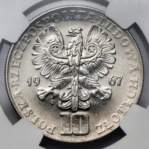 Próba NIKIEL 10 złotych 1967 Rewolucja Październikowa