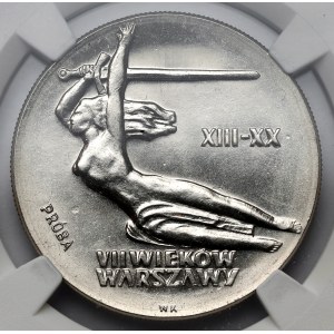 Próba NIKIEL 10 złotych 1965, VII wieków Warszawy - Nike