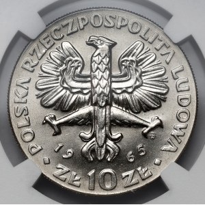 Próba NIKIEL 10 złotych 1965, VII wieków Warszawy - Nike