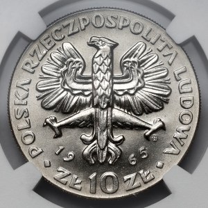 Próba NIKIEL 10 złotych 1965, VII wieków Warszawy - Nike