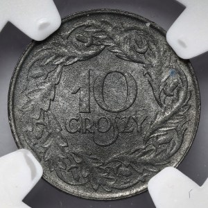 Generalna Gubernia, 10 groszy 1923 - piękne
