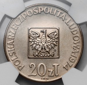 MIEDZIONIKIEL 20 zl. 1974 XXX let PRL