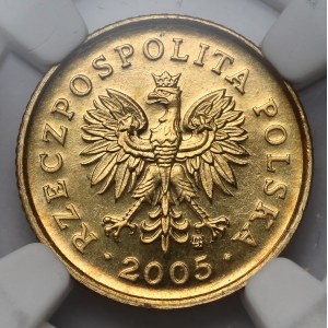 1 grosz 2005 - ODWROTKA
