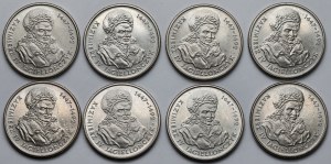 20.000 złotych 1993 Kazimierz IV Jagiellończyk - pakiet (8szt)