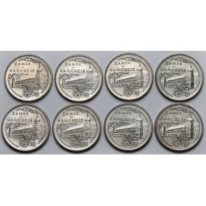 20.000 złotych 1993 Zamek w Łańcucie - pakiet (8szt)