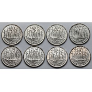 2 złote 1995 Katyń- pakiet (8szt)