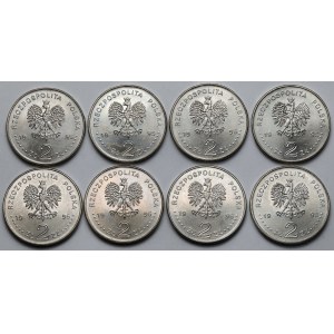 2 złote 1995 Katyń- pakiet (8szt)