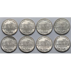2 złote 1995 Pałac w Łazienkach - pakiet (8szt)