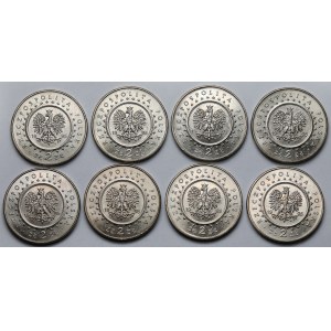 2 złote 1995 Pałac w Łazienkach - pakiet (8szt)