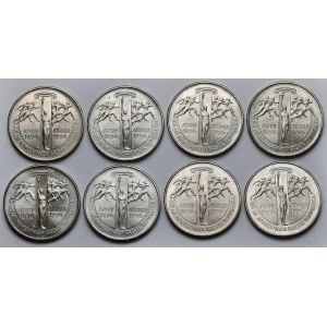 2 złote 1995 Atlanta - 100 lat Igrzysk Olimpijskich - pakiet (8szt)