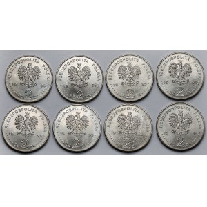 2 złote 1995 Atlanta - 100 lat Igrzysk Olimpijskich - pakiet (8szt)