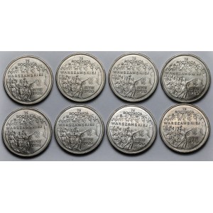 2 złote 1995 Bitwa Warszawska - pakiet (8szt)