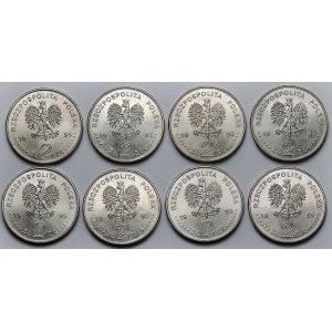 2 złote 1995 Bitwa Warszawska - pakiet (8szt)