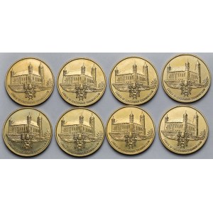 2 złote 1996 Zamek w Lidzbarku Warmińskim - pakiet (8szt)