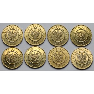 2 złote 1997 Zamek w Pieskowej Skale - pakiet (8szt)