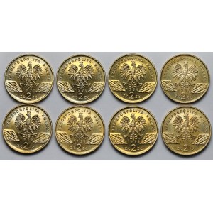 2 złote 1998 Ropucha Paskówka - pakiet (8szt)