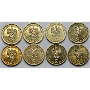 2 złote 1998, 80. rocznica Odzyskania Niepodległości - pakiet (8szt)