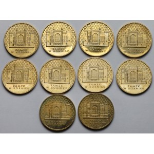 2 złote 1998 Zamek w Kórniku - pakiet (10szt)