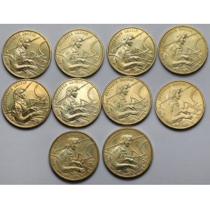 2 złote 1999 Fryderyk Chopin - pakiet (10szt)