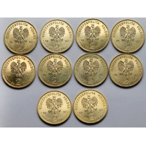 2 złote 1999 Fryderyk Chopin - pakiet (10szt)