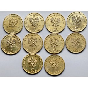 2 złote 1998 Adam Mickiewicz - pakiet (10szt)
