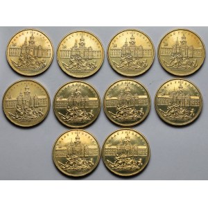 2 złote 1999 Pałac Potockich - Radzyń Podlaski - pakiet (10szt)