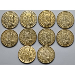 2 złote 2000 Zjazd w Gnieźnie - pakiet (10szt)