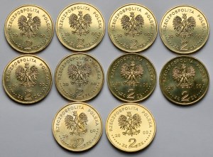 2 złote 2000 Jan II Kazimierz - pakiet (10szt)
