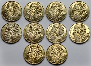 2 złote 2000 Jan II Kazimierz - pakiet (10szt)