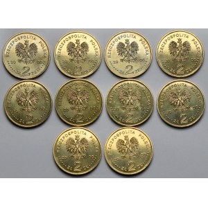 2 złote 2000 Jan II Kazimierz - pakiet (10szt)