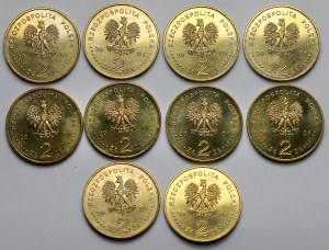 2 złote 2001 Jan III Sobieski - pakiet (10szt)