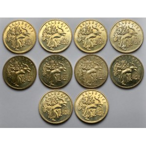 2 złote 2001 Kolędnicy - pakiet (10szt)