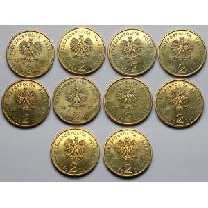 2 złote 2001 Kolędnicy - pakiet (10szt)