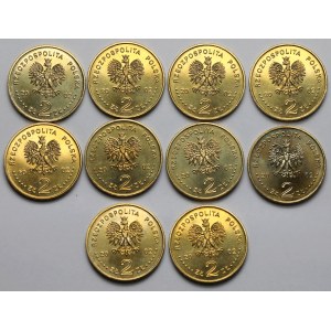 2 złote 2002 Bronisław Malinowski - pakiet (10szt)