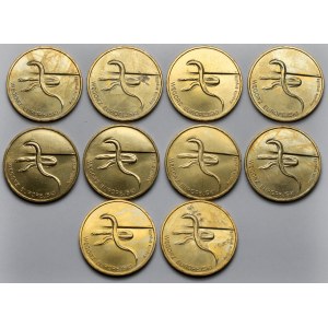 2 złote 2003 Węgorz europejski - pakiet (10szt)