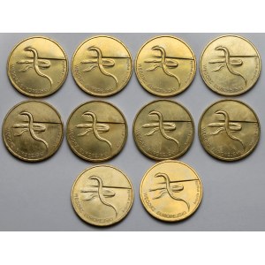 2 złote 2003 Węgorz europejski - pakiet (10szt)