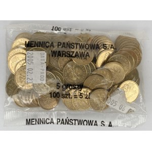 Worek menniczy 5 groszy 2005