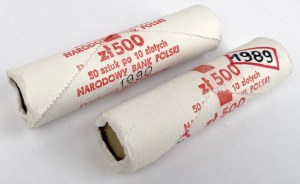 Bank rolls of 10 gold 1989 and 1990 - set (2pcs)