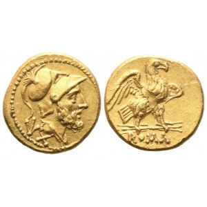 Anonymous, 60 Asses, c. 211-208 BC; AV (3,34 g; 13,8 mm; 2 h)