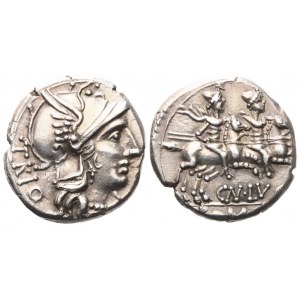 Cn. Lucretius Trio, Denarius, 136 BC; AR (4,03 g; 17,7 mm)